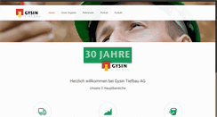 Desktop Screenshot of gysin-tiefbau.ch